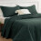 Queen Size Quilt Dark Green 90x96 Inch 2