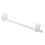 Gordijnstang uitschuifbaar, wit hars, 1 set, 11,8-19,7 inch 4
