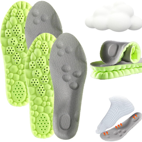 Πάτοι 4D Cloud για άνδρες και γυναίκες – Memory Foam, Υποστήριξη καμάρας, Ρεφλεξολογικό