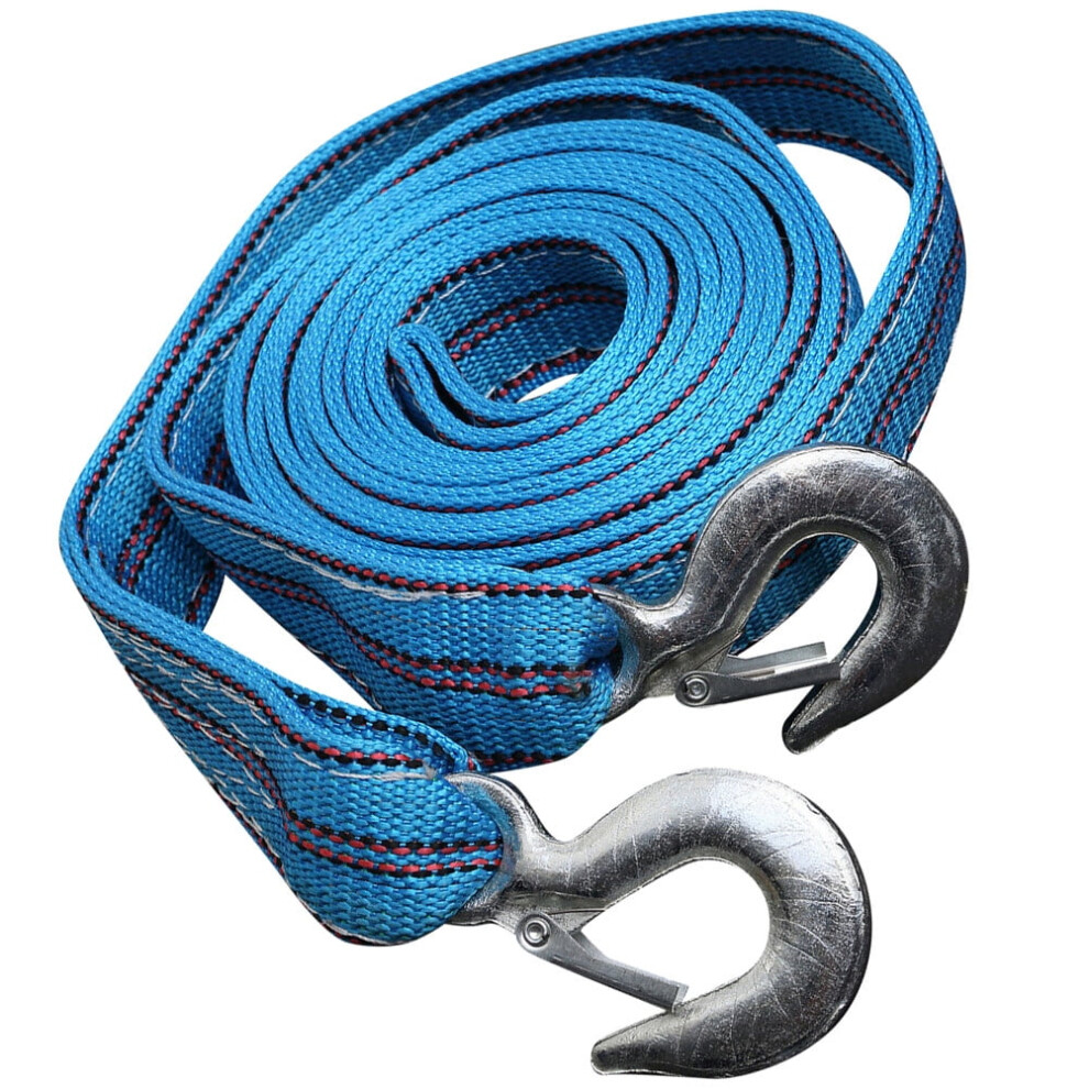 Winch Strap With Hook Trailer Rope 5 Tons Tow Rope 4 Meter Winch Rope Emergency Rope For Towing Vehicles Boats And Ski Blue 9482828584961