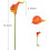 10pcs 13.4in Real-Touch PU Calla Lilies – Sunset 5