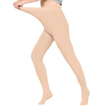 BLOCLOALO Thermische Fleece Panty met Hoge Taille voor Dames, Warme Pluche Ondoorzichtige Panty met Corrigerend Bovenstuk, Plus Size Wit XXL –