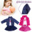 HFINGAQEX doll clothes set for 43 cm dolls 2