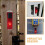Solar Warning Light Red 2 Pack Outdoor Garden 2