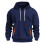 Herren-Kapuzenpullover, lässiger Kapuzenpullover mit Kordelzug, leichter Sportpullover mit Tasche, Größe XXL 3