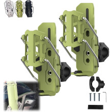 Cycling Bottle Holder Green 360 Rotatable Auto-Clamp for
