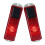 Solar Warning Light Red 2 Pack Outdoor Garden 5