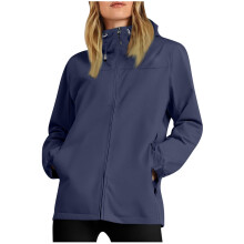 Rain Jacket Women Spring and Winter Waterproof Hooded Pocket Zipper Jacket Outdoor Mountaineering Clothing Sports Jacket, Size S-3XL