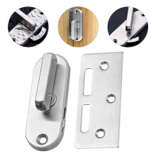 1 Set Stainless Steel Sliding Door Lock Privacy Latch 304 Locking Mechanism