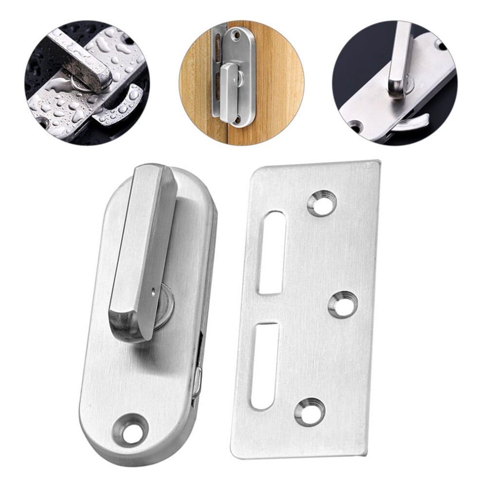 1 Set Stainless Steel Sliding Door Lock Privacy Latch 304 Locking Mechanism 9482828588099