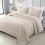 California King Quilt Set Birch Beige 3-Piece 1