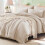 Beige Queen Comforter Set 7-Piece 1
