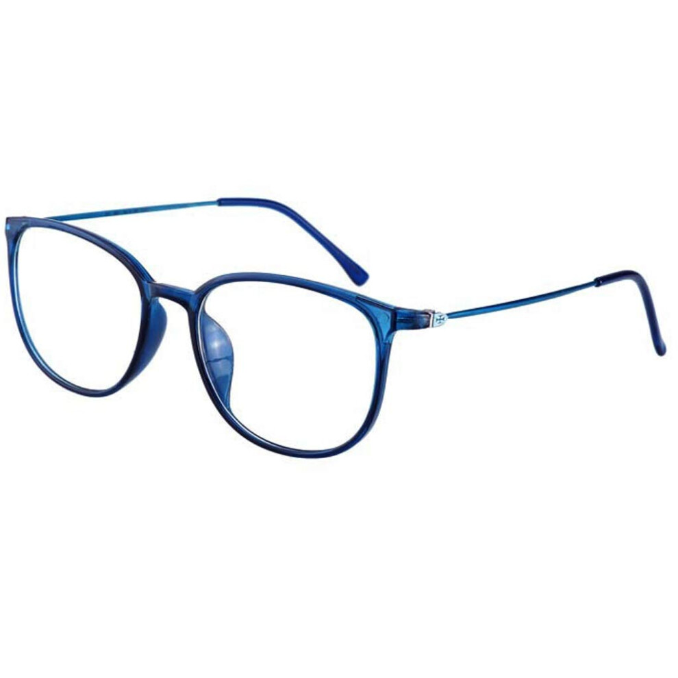 Blue/Light Progressive Reading Glasses +2.50 Blocking Multifocus Classic Frame Unisex