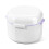 Denture Case with Quick Drain Feature Travel Food Grade PP Denture Storage Box White 1