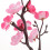 3 Pcs Pink Artificial Plum Blossom Stems 4