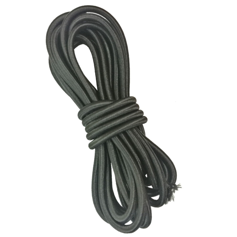 Boat Kayak Elastic Bungee Cord Paddle Leash 10 Ft Black/White 9401284975809