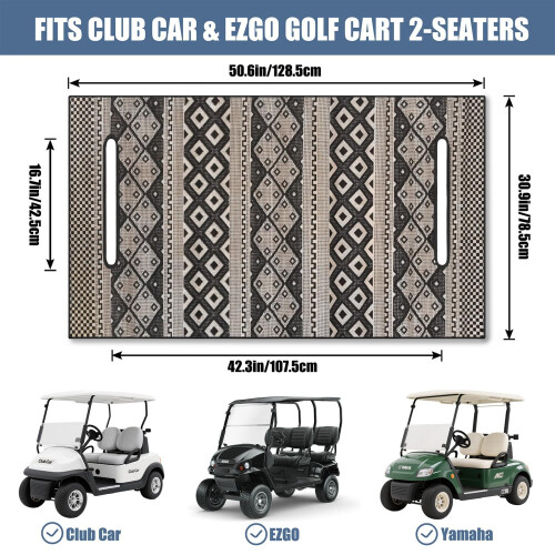 Capa de assento de carrinho de golfe em microfibra, 130 x 79 cm (51 x 31 polegadas) 2