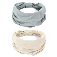 Lot de 2 bandeaux bohèmes noués en coton pour femme