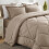 Queen Comforter Set in Burnt Orange – 7-Piece Microfibre 4