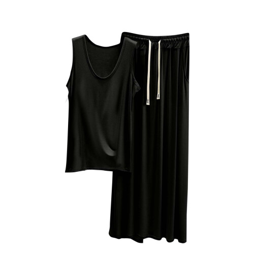 Σετ γυναικείων βαμβακερών πιτζαμών Summer2Piece νυχτικά μονόχρωμα κοντομάνικα