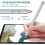Stylet actif pour créateurs numériques, avec pointe précise et détection de pression, optimisé pour une prise de notes fluide et une expression 3