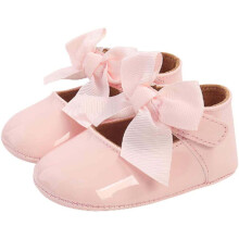 Mary Jane Ballerinas für Mädchen, rutschfeste Sohle, Schleife, Prinzessinnen-Kleiderschuhe für Kleinkinder