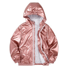 Girls Jackets New Fashion Girls Rain Jacket Lightweight Windbreaker with Hood Pockets Stylish Top Coat