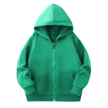 Unisex-Kinder-Hoodie, Armeegrün, Kordelzug/Reißverschluss, Langarm, leichte Freizeitjacke mit Taschen, 4–14 Jahre, kompatibel mit Jugendlichen