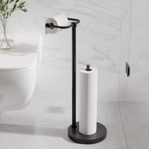 Toiletpapirholder i rustfrit stål – 4 ruller 1