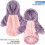 Pull à capuche doux pour petits chiens et chats – Rose, 2
