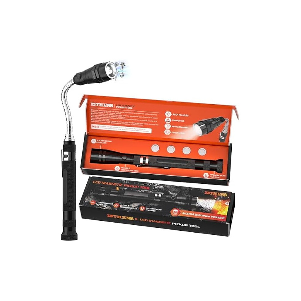Zcled Magnetic Pickup Tool With Telescoping Magnet & Flashlight Â Compatible With Precision Work, Cool Gadget For Men, Husband, Father 9773935308992