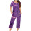 Set pigiama da donna girocollo per Halloween, maniche corte e capri 1