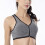 Dame sports-bh med lynlås foran, plus size 4