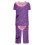 Set pigiama da donna girocollo per Halloween, maniche corte e capri 4