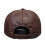Șapcă de baseball bărbătească din piele naturală, neagră/maro, 56-60 cm 4