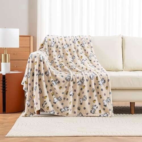 Manta de pelúcia Snoopy 55x70 polegadas licenciada 1