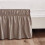 Φούστα κρεβατιού με τύλιγμα – Queen/King Size, Taupe, 14" Drop, 4