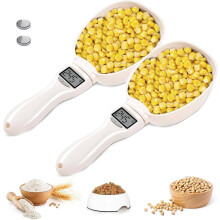 Cântar electronic de măsurat cu cană/lingură, 800 g/0,1 g, afișaj LED, unități multiple.