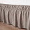Φούστα κρεβατιού με τύλιγμα – Queen/King Size, Taupe, 14" Drop, 3