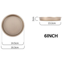 Non-stick baking mold for air fryer round tray 10/9/8/7/6