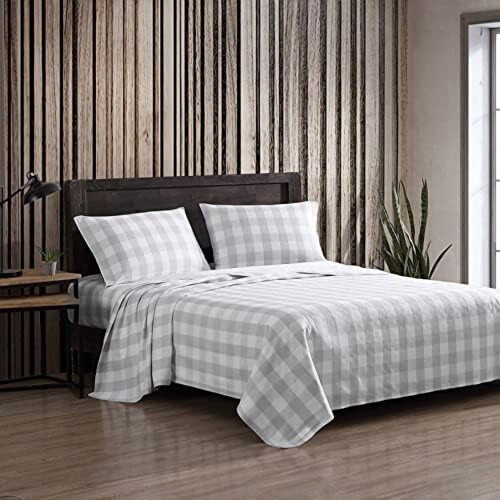 Cotton Flannel Bed Sheet Set Queen Size