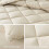 King Comforter Set Beige Quilted Down Alternative 3 Pieces 4
