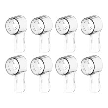 Electric Toothbrush Head Covers Compatible with OralB, Clear Dustproof Protectors 8 Pack