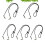Servettklämma i nylon med krokodilklämmor – 1-pack 2