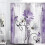 Cortina de chuveiro floral com margaridas roxas, 178 x 178 cm (70 x 70 polegadas) 3