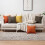 Fodere per cuscini in ciniglia marrone stile rustico 45x45 cm 5