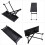 Guitar Stool Wooden with Iron Frame Black 5