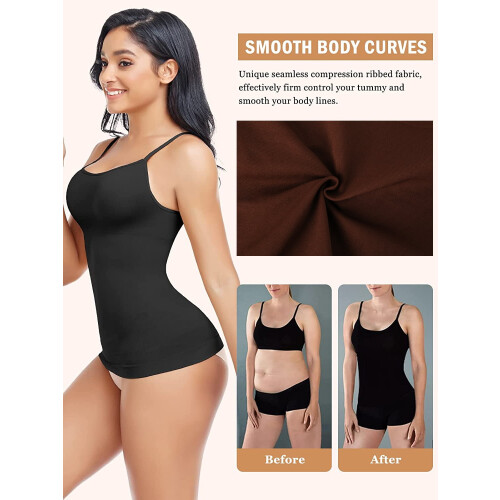 Kit com 2 Camisolas Modeladoras Femininas com Controle de Abdômen, Sem Costura e com Compressão. 1