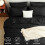 Set copripiumino matrimoniale nero da 7 pezzi con lenzuola e federe 2