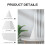 Model de schiță geometrică din gips alb, 22,5 cm 5